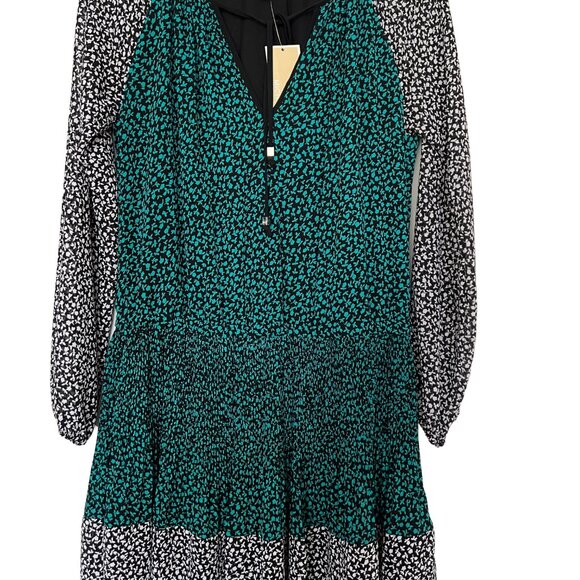 MK  size Small brand new  printed long sleeves mini dress - Picture 3 of 9